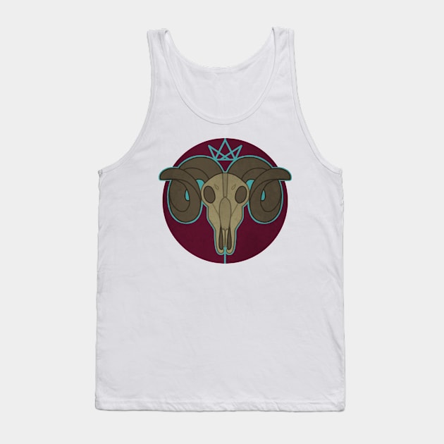 Ram skull Tank Top by shegoran